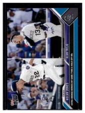 2023 Topps Now #578 Nolan Jones / Alan Trejo Blue Parallel Card #d 10/49