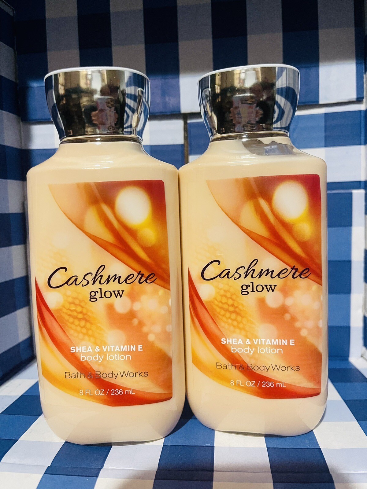 New Bath Body Works 2 Cashmere Glow Lotion 8oz Shea Hand Cream Full Size Lot