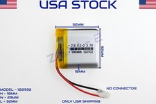 3.7V 1000mAh 102932 Lithium Polymer LiPo Rechargeable Battery USA STOCK 