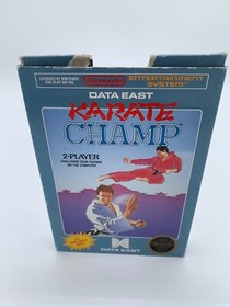 Karate Champ (NES, 1986) Tested & Working - CIB (5-Screw)