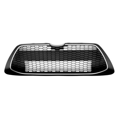 Replacement Black/Silver Painted/Textured Front Lower Grille w/o Tow Hook Hole
