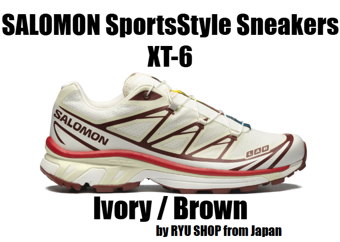 Salomon XT-6 SportsStyle Sneakers in Vanilla Ice Fired Brick