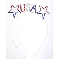 Crystal Avenue One Size Women's Party Themed Crystal Tiara Headband --USA--.