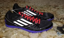 ADIDAS AdiZero Avanti 2 Distance Track Spike Shoes BLACK White Red NEW Mens Sz 6