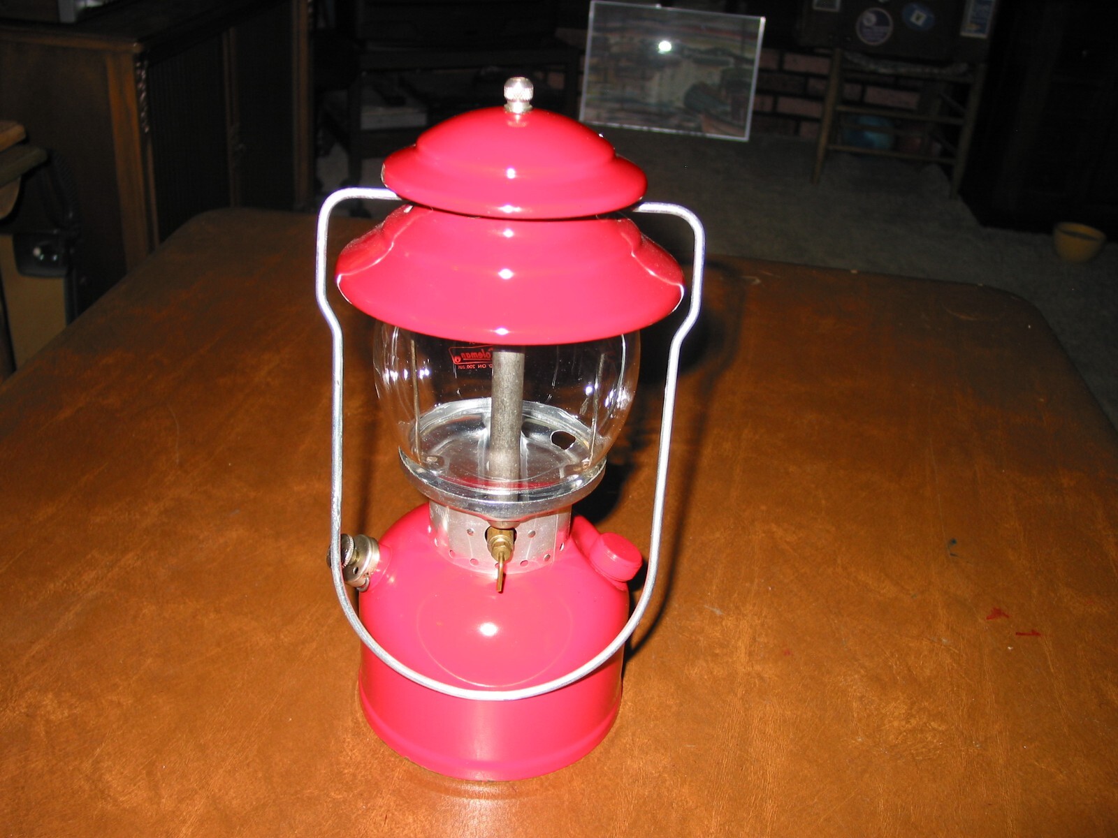 Coleman 1971 single mantle red gas lantern, mod 200A, works eBay