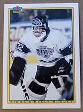 1990 Bowman #144 Kelly Hrudey Los Angeles Kings