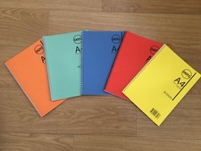 A4 GRAPH PAPER 5MM 0.5CM SQUARED NOTEBOOK SPIRAL BOUND 80 PAGES QUALITY PAPER 