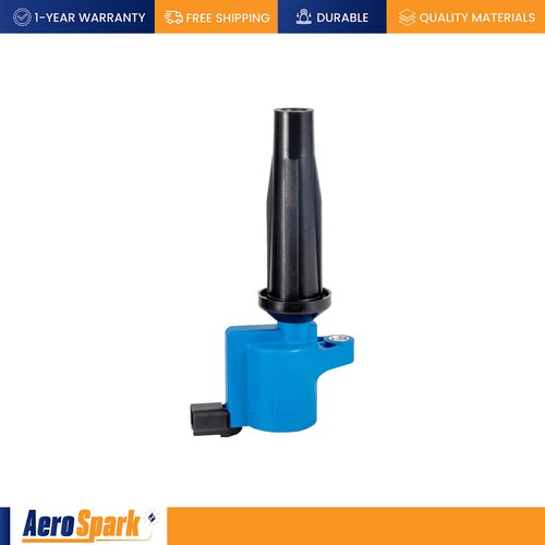 4 Ignition Coil Blue & 4 Autolite Spark Plug for Ford Focus 2005-2011 2.0L FD505 - Picture 7 of 11