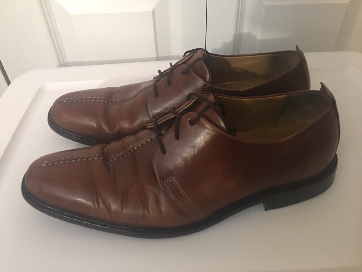 COLE HAAN Beckett Center Seam Cognac Lace Up Mens Dress Shoes Oxfords 10M C06400 Cognac Cole Haan Mens Grand Ultra Oxford | Rack Room Shoes main image 4