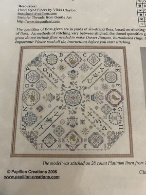 Papillon Creations Counted X-stitch chart - Ring O' Roses