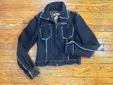 Iceberg Ice Jeans Denim Jacket Dark Blue Size S