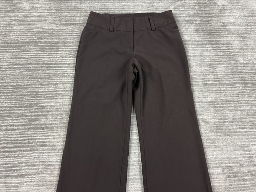 Apt 9 Pants Womens 6 Brown Wide Leg Dress Polyester Blend Career - Picture 2 of 11