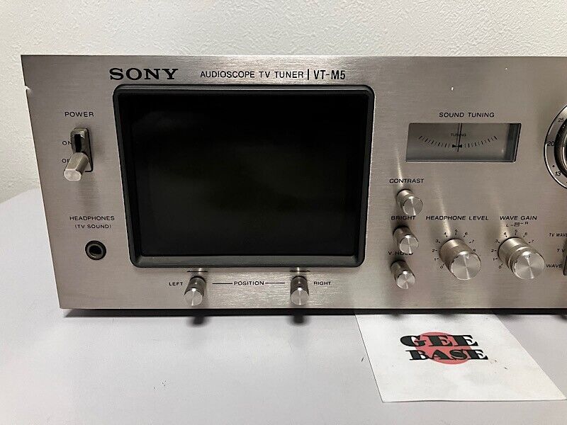 Sony Audioscope TV Tuner VT-M5 High End Vintage ((NOT TESTED Sony Audioscope TV Tuner VT-M5 High End Vintage ((NOT TESTED