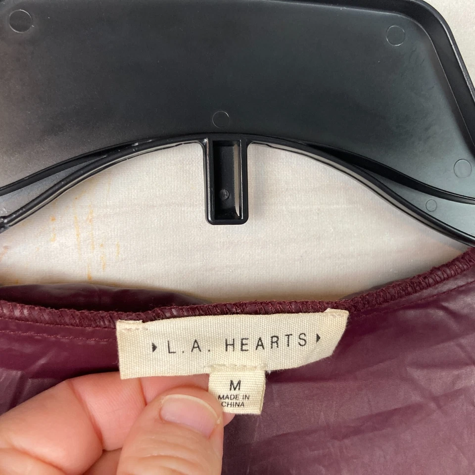 LA сердца куртка Junior M 1/4 молнии ветровка Colorblock капюшон легкий женщин - Изображение 3 из 4