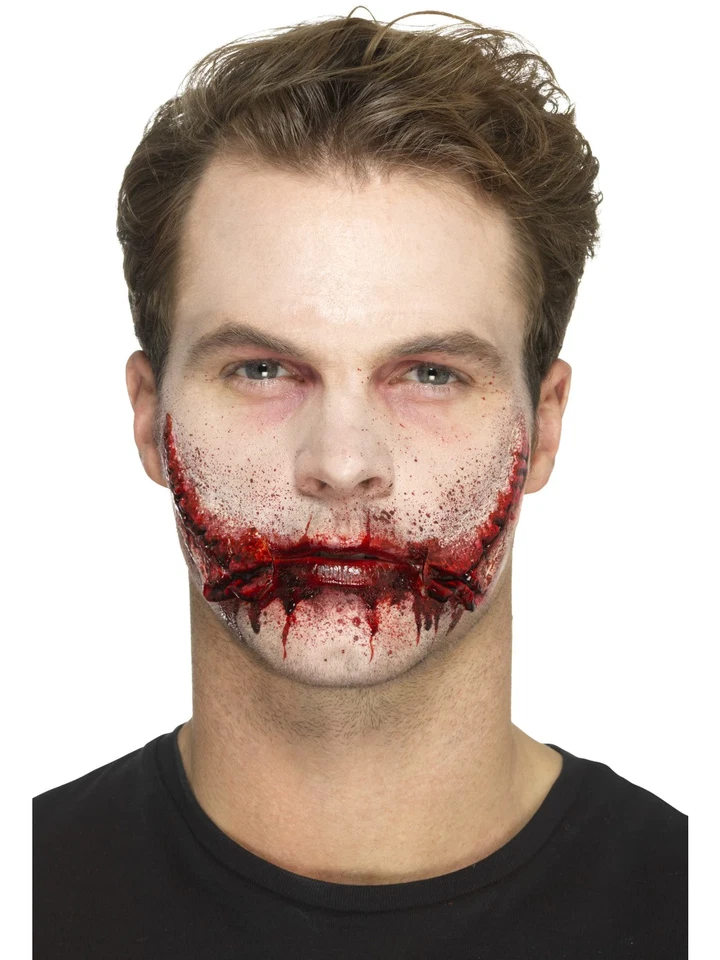 Mousse Latex Piqué Sourire Prosthétique Maquillage Fx Halloween Horreur Costume - Photo 1/1