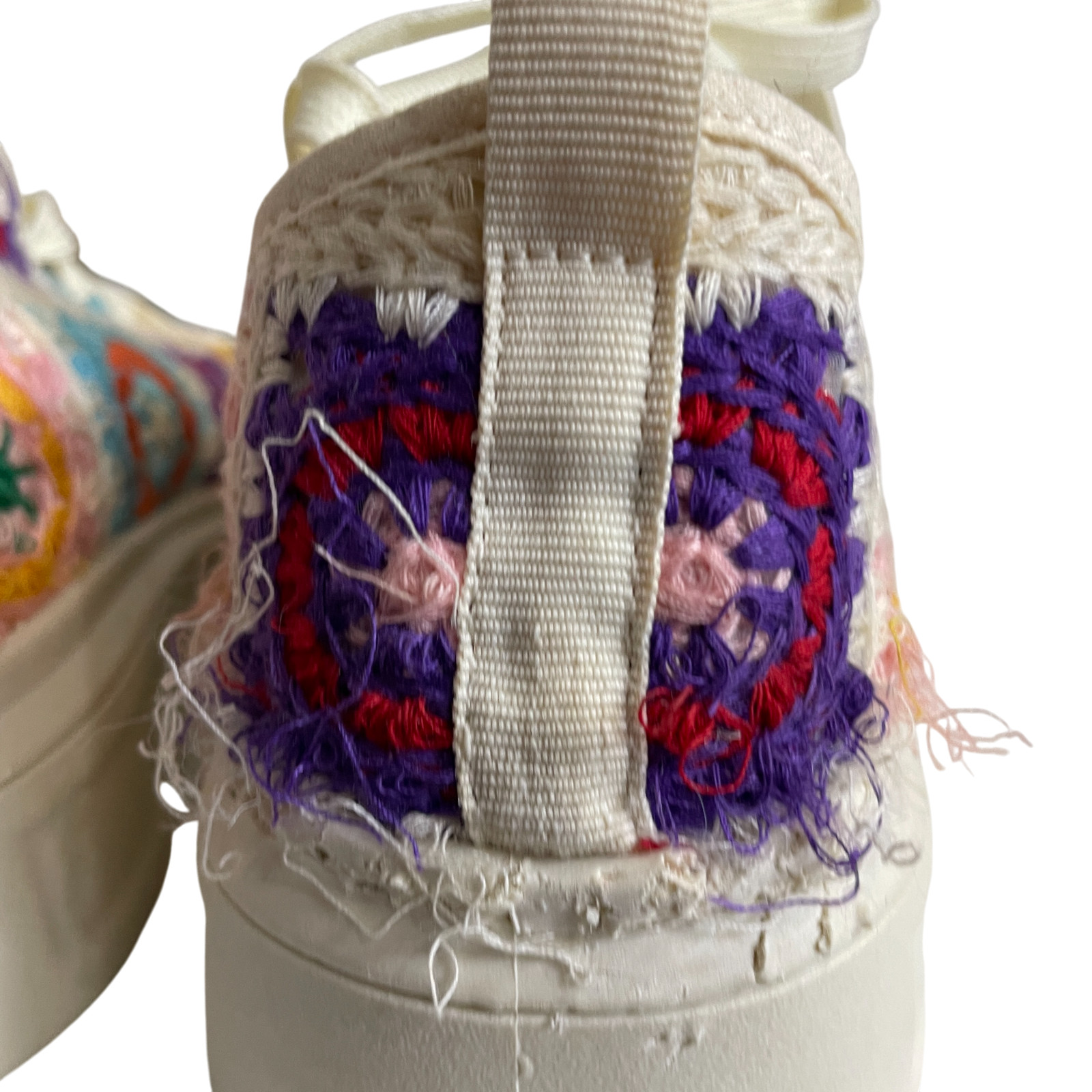 Mata Crochet 7 Patchwork Multi Colored Platform S… - image 7