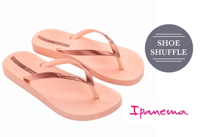 Ipanema Anatomic Connect II Toe Post thong flip flops Vegan Beige Copper BE964 - Image 1 of 3