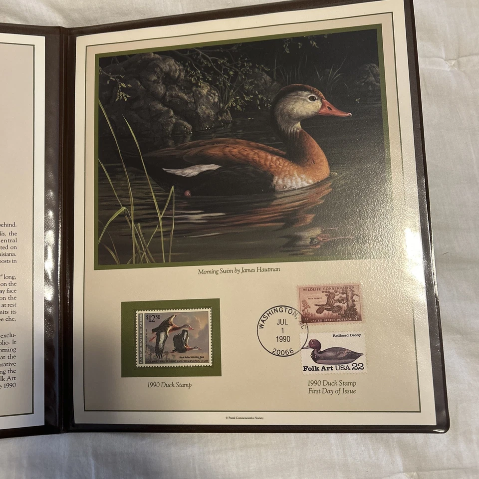 Duck Stamp First Day Of Issue Folio (7) 1990-1996 - Image 3 of 4