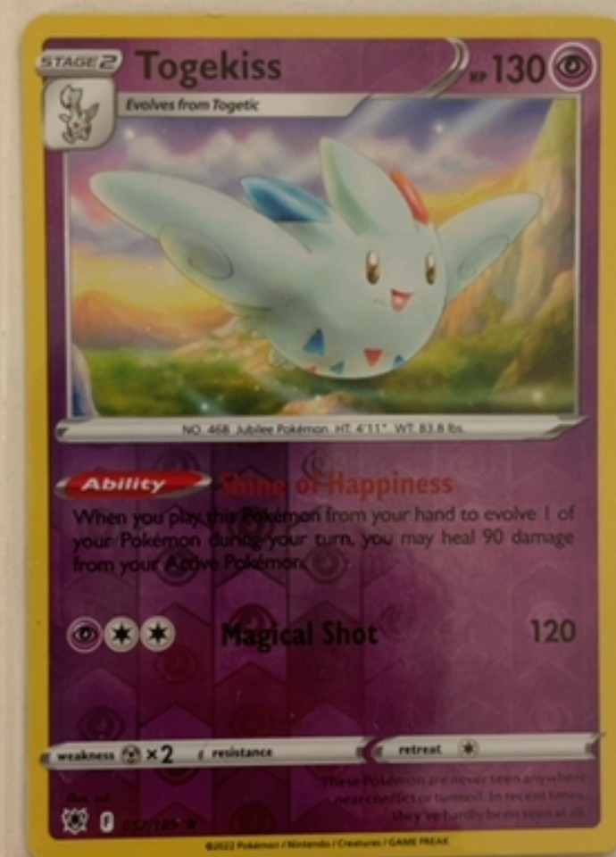 Togekiss Rare Holo Sword & Shield Astral Radiance 57/189