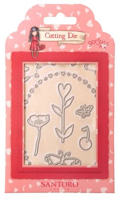 Studio Light Gorjuss Essentials Cutting Die-Nr. 804, Herzen, Schmetterlinge & Blumen