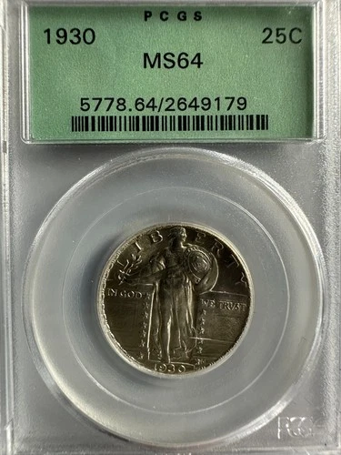 1930 Standing Liberty Quarter PCGS MS64