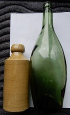 French antique extra large size Perrier Water bottle c1915