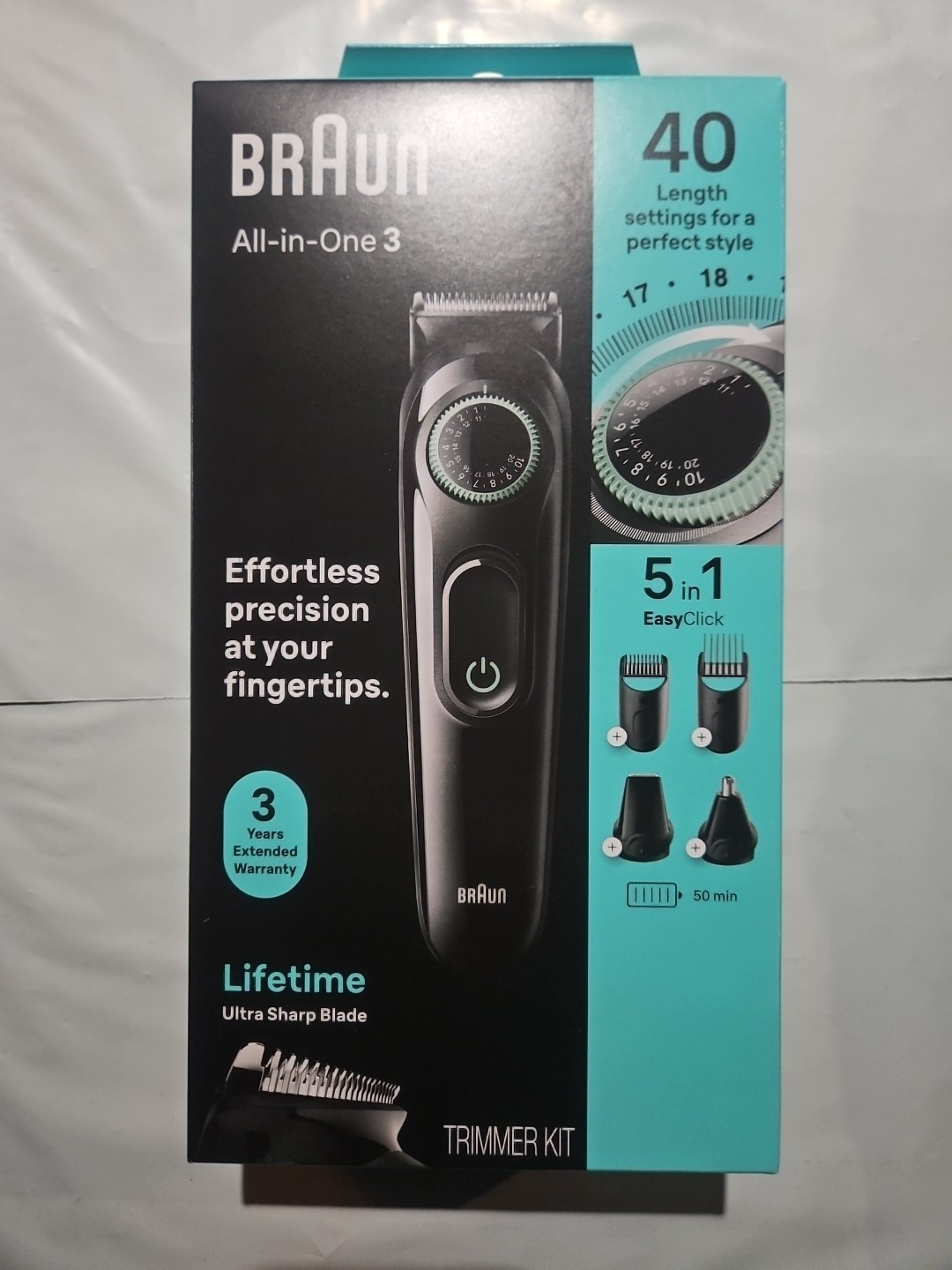 Braun All-In-One Series 3 3430 Trimmer for Men 3-in-1 Groomi