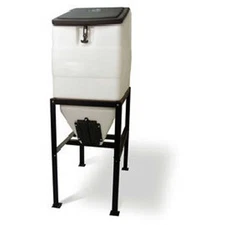 High Country BIN-270 Plastics Feed Bin With Stand 270 Lbs Cap White/Black