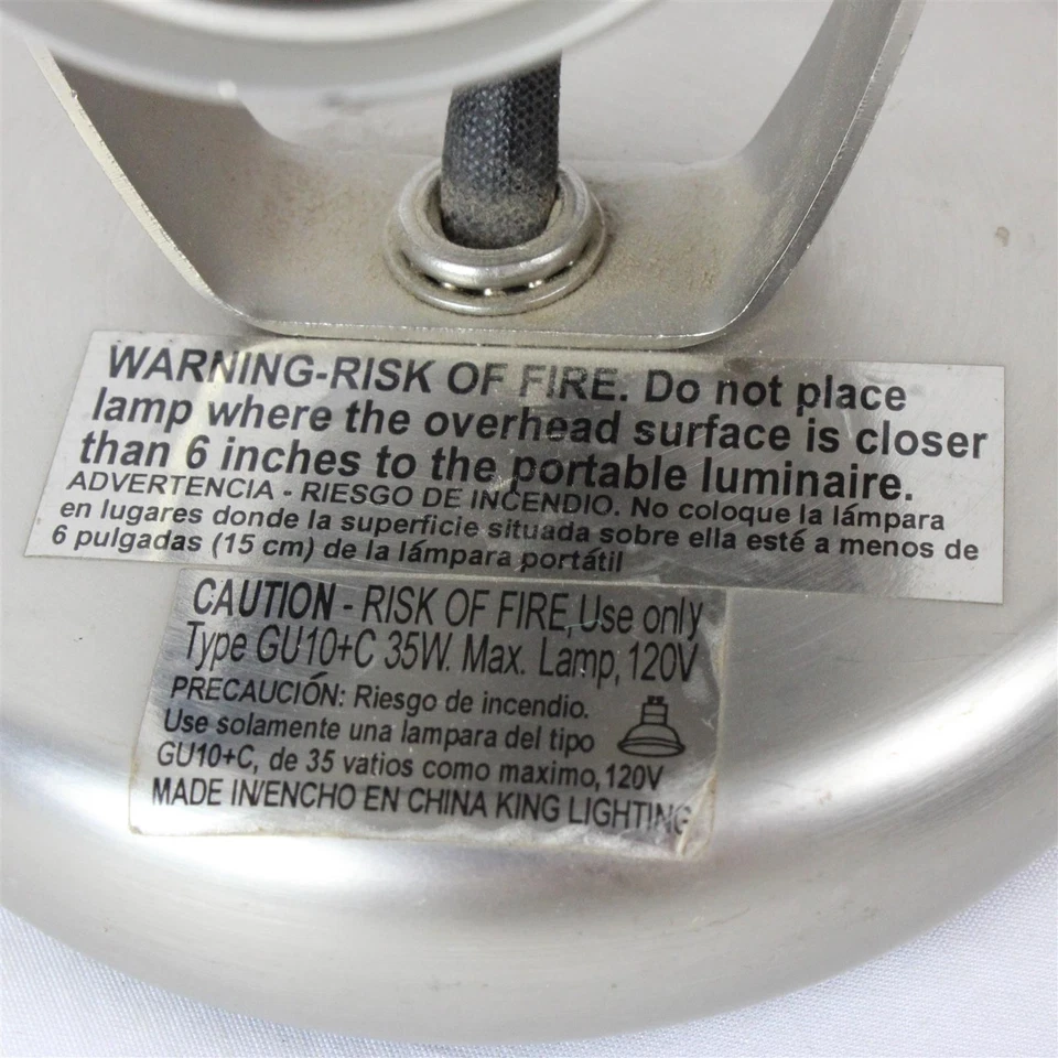 Hampton Bay Slot Back Uplight Brushed Steel Finish Single Track Light - Image 3 of 4