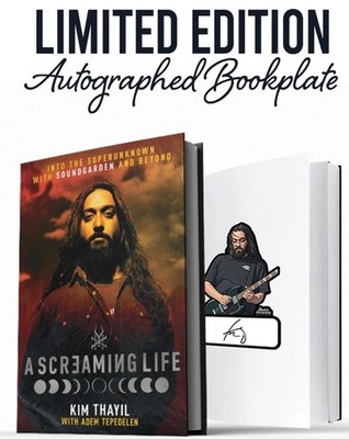 Kim Thayil SIGNED Book A Screaming Life AUTOGRAPH On Bookplate JSA COA PRESALE