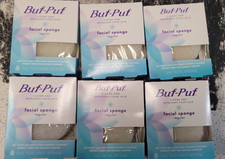 Lot of 6 Pack Buf-Puf Facial Sponge Regular Tear Drop New