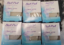 Lot of 6 Pack Buf-Puf Facial Sponge Regular Tear Drop New