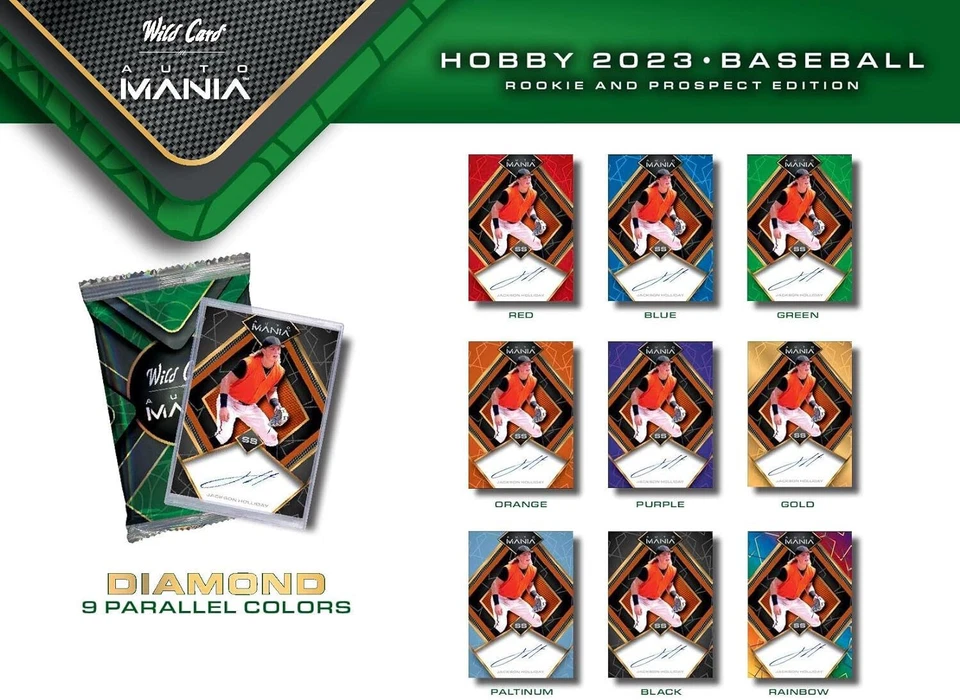 2023 WILD CARD AUTO MANIA BASEBALL FACTORY SEALED BOX 8 AUTOS ROOKIE & PROSPECTS - Image 4 of 4
