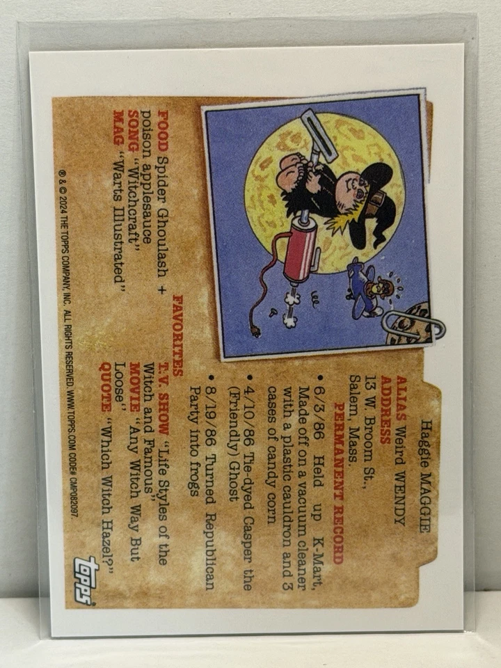 2024 Garbage Pail Kids Sapphire Gold Refractor /50 Grant Ant 288a - Bild 2 von 2