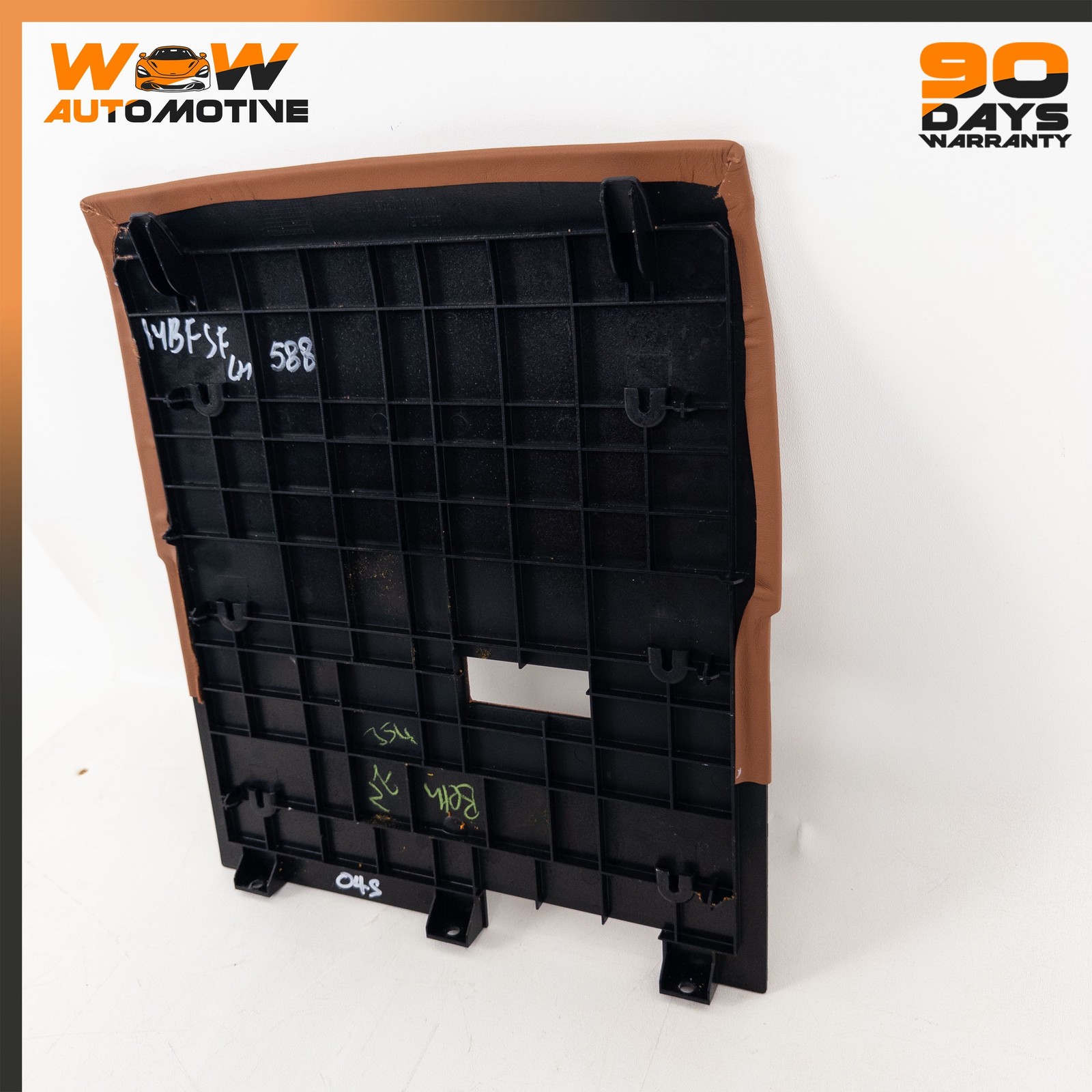 14-19 BENTLEY FLYING SPUR FRONT RIGHT LEFT SEAT BACK COVER PANEL BROWN OEM