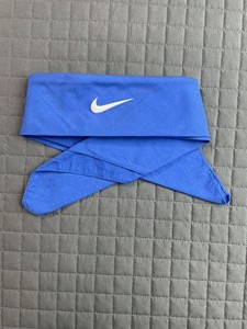 VTG Nike Tennis Swoosh Bandana Roger Federer Rafal Nadal Blue 411317-445