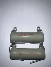 2Ceramic Fixed Wire Wound Resistor 20W Watt 2400Ohm Brand New By WARD LEONARD