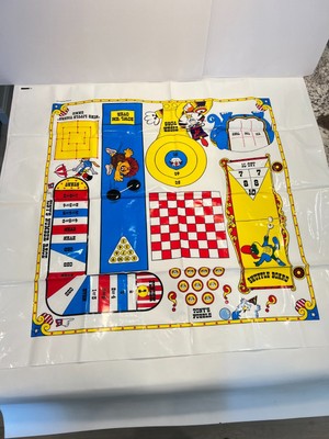 Cereal Premium Kellogg's Circus Fun-Time Game Cloth (plastic) ~ 1972
