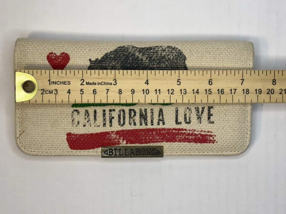 Billetera Billabong California Love Multi Tarjeta Cierre a Presión Compartimento con Cremallera Foto 2 de 4