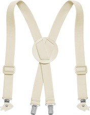 Playshoes Children's Suspenders, 4 Clips, Beige, 60 cm