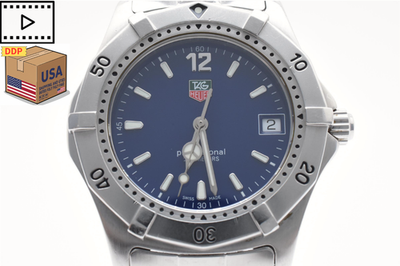 NEAR MINT] TAG HEUER Professional 2000 WK1113-0 Blue Men's Quartz