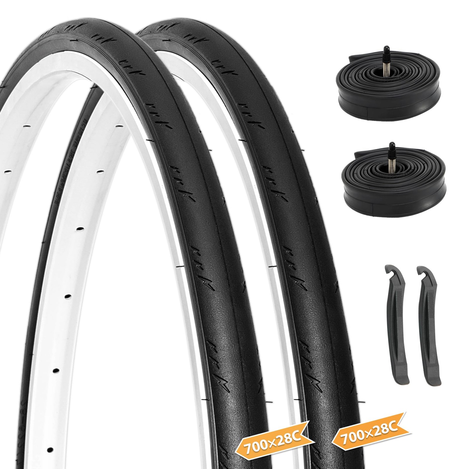 Hycline Road Bike Tires Set 700x28C Folding Puncture-Resista