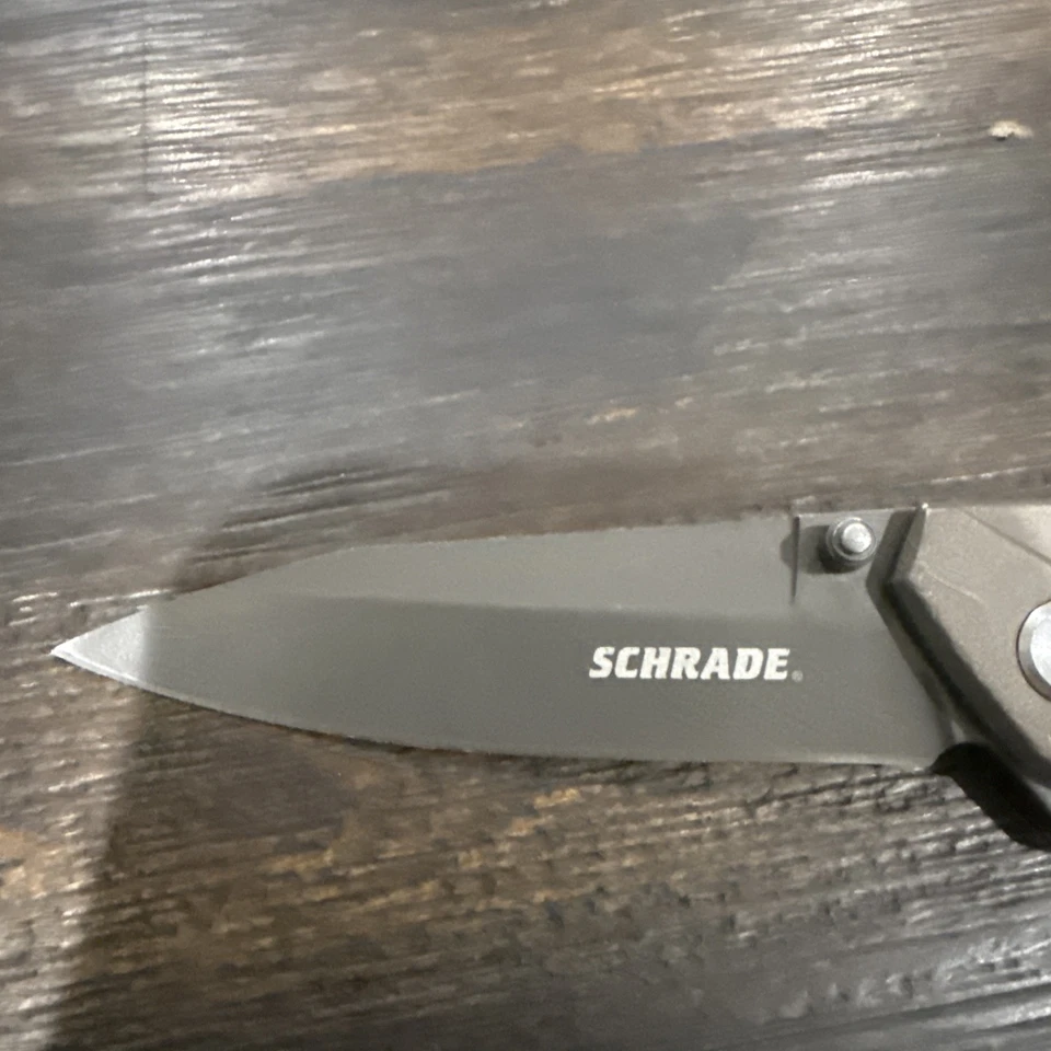 Hoja Tanto recubierta de titanio Schrade SCH700 Ray Ultra Glide gris 3,5 pulgadas Foto 2 de 3