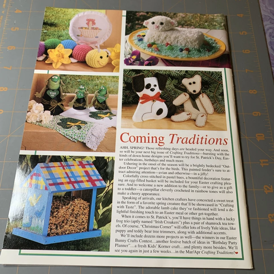 3 Lot Crafting Traditions Magazine 1997-1998 Craft Ideas Vintage - Image 3 of 4