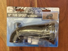 Danco 6-Inch Tub Spout with Diverter Matte Black