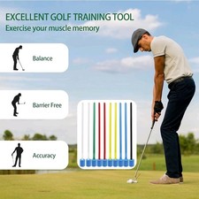 New 10-Pack, Golf Putting Stroke Alignment Training Aid, Straight Swing Path
