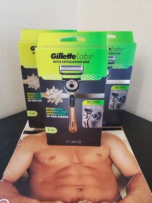 Gillette Labs mit Peelingstab 3 Griffe plus 3 Klingen, mit Wandaufhänger