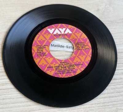 ERNIE AGOSTO LA CONSPIRACION Bonita/Estate tranquila Vinyl 7'' Latin salsa hear