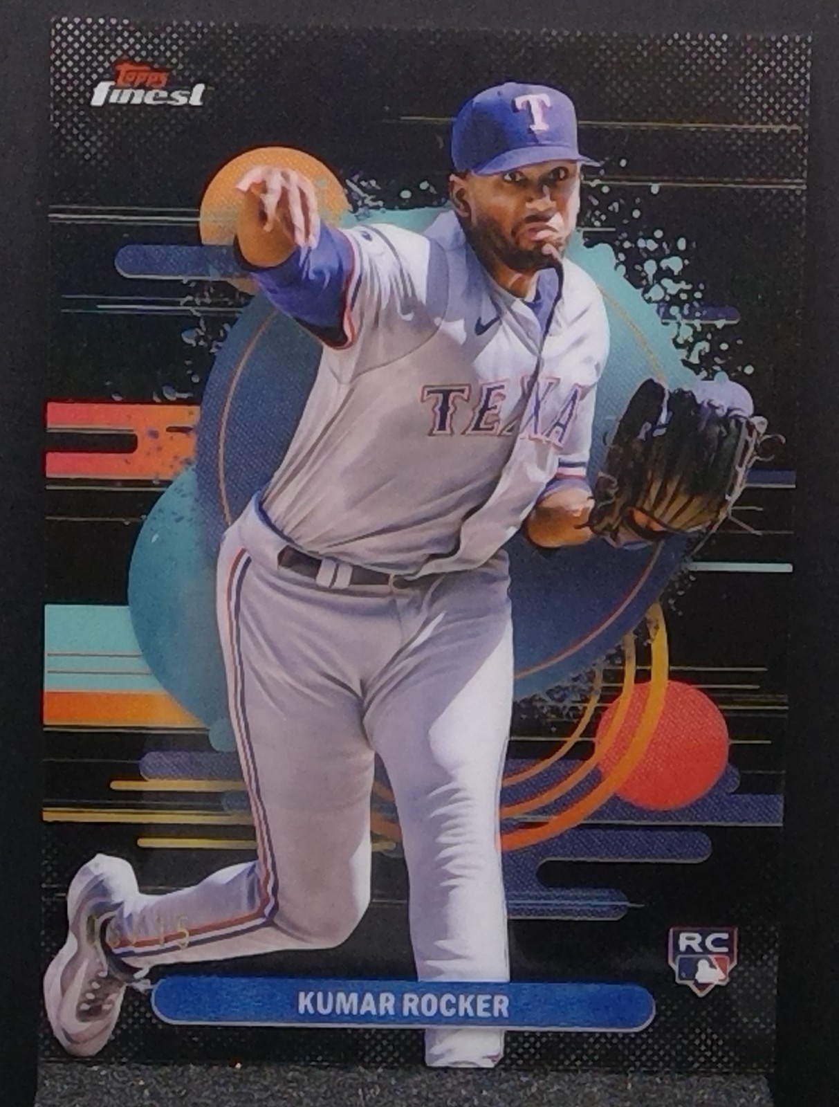 2025 Topps Finest Baseball Kumar Rocker Uncommon Black Refractor 06/15