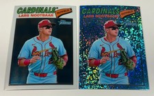 2026 Topps Heritage Lars Nootbaar Light Blue Sparkle Chrome + Free Base Chrome